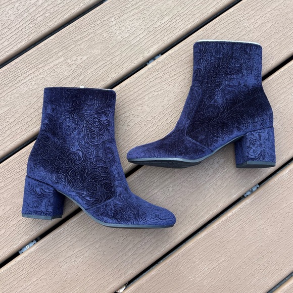 Unisa Dark Blue Ankle Boots - Picture 3 of 9